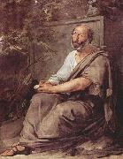 Francesco Hayez Aristotle oil painting